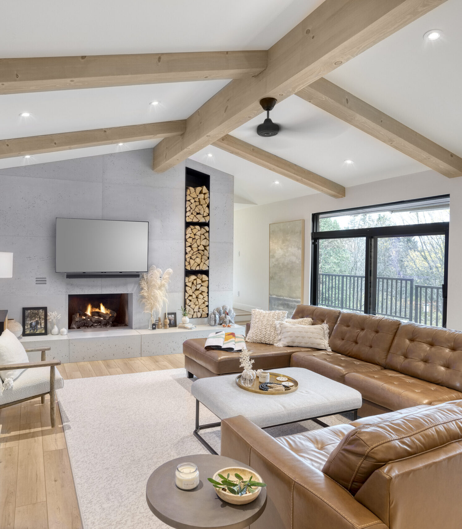 Eco-friendly living room painting services in London, ON by GreenTech Painting