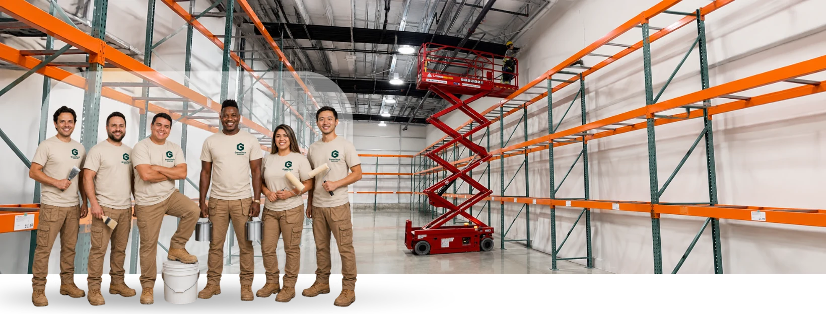 GreenTech Painting's professional painting team completing residential and commercial painting services in London, Ontario.
